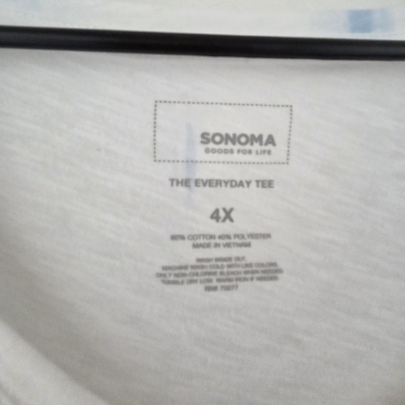 Sonoma Women's Tie-Dye V-Neck Top - Picture 2 of 4